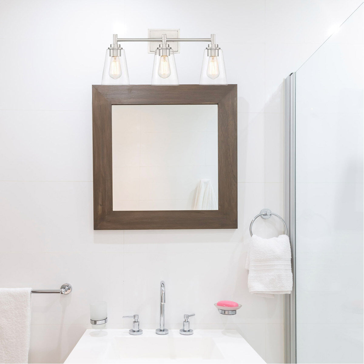 Westin 3 Light 23 inch Satin Platinum Bath Bar Wall Light